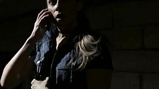 Beautiful Lesbian In Glasses Sucks Tits!