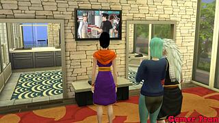 Hinata and friends in wild bedroom trio with Madara