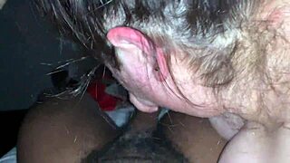 White BBW deepthroats BBC passionately.