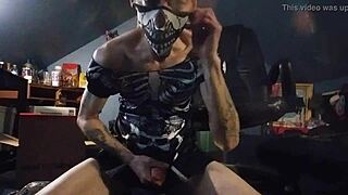 Feeling Intense Pleasure As Shemale Whitecockolate Masturbates And Fingers Under Male Domination