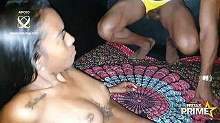 Leona Senna Overwhelmed by Alex Lima and Thales Milleto's Huge Cocks at Festa Prime