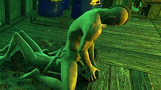 Fo4 Elie and Porter Gage in Wild Hentai Doggystyle Action