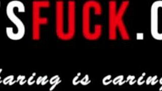 In the garage, ebony babe gets doggystyled in a foursome with black cocks.