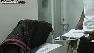 taboo interracial threesome with bareback and rimjob action