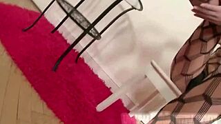 Teen Lil Kimmy Strokes Her Clit in Fishnet Lingerie. How Does She Tease So Well?