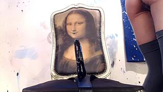 Redhead Riding Dildo in Creamy Cowgirl Fucking, So Intense!