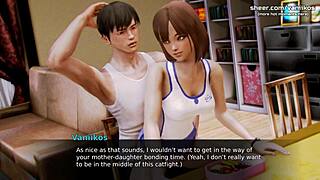 Step sister's cooking and sex: Anime gameplay