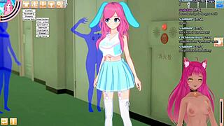 vtuber plays koikatsu party part six with anime themes