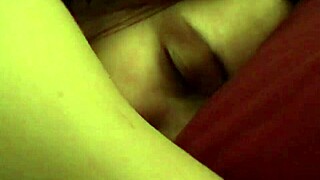 Hot Brunette Showing Her Natural Tits In Bed Fucking Hardcore