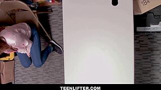 Big Tits Blonde Shoplifter Fucks Guard For No Charges - Skylar Snow