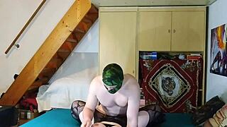 One cock dominates this bbw milf slave in face fucking and cumshot