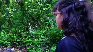 Yo, pissing in the forest for my pee fans!