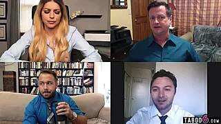 Huge Tits Employee Brooklyn Chase Caught on Video Chat. Did She Know Everyone Watched Her Boobs?