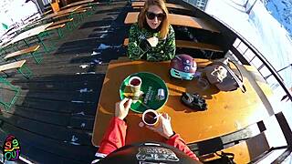 The actress meets a stranger in a luxury hotel.