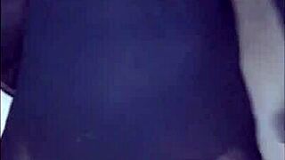 Busty teen sensually strips and steamy anal play