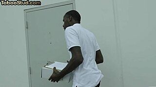 taboo interracial threesome with bareback and rimjob action