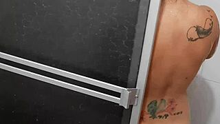 Spy on stepsister's big ass in shower?