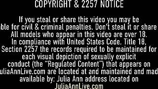 naughty milf julia ann titty fucks and blows hard for cum