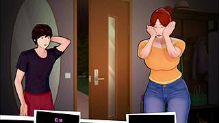 A big booty stepmom brings Monster cock hentai game to life