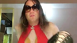 Sissy Feeling Playful Teases With Crossdressing Masturbation And Big Tits