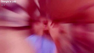 Porn film Blind babe received anal preparation with big black cock