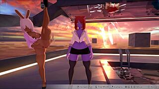 can you handle lesbian catgirls scissoring in hentai pornplay?