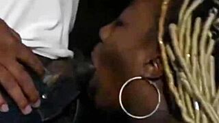 A couple has fun with a pornographic milf