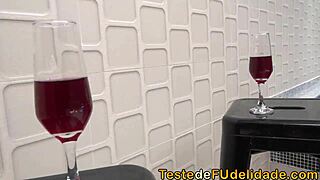 Party at boss’s house turns into wild orgy with maid Alessandra Marques