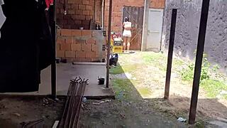 my neighbor drives me crazy with her curves