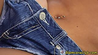 Glamcore Pornstar Bent Over for Anal Doggystyle Fuck