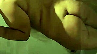 Petite with big tits masturbate alone in the shower