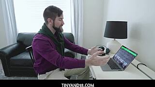 Teen Lily Thot stuffed well by big dick Chris Epic.