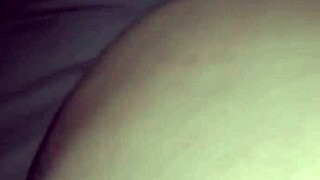 Milf’s big tits and tiny shaved pussy exposed