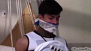 Muscular Brazilian Guy Tied Up in Bondage Audition Preview