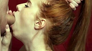 Dude, nerdy redhead Jessie Way just took a messy facial like a champ!