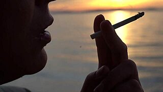 Smoking CIGARETTES on the BEACH at SUNSET