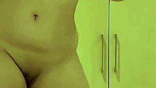 Petite with big tits masturbate alone in the shower