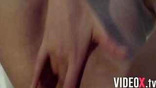 Young girl performs on webcam and achieves her goal