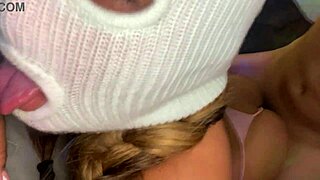 abby's huge ass getting cum on all fours?