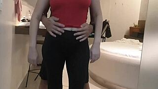 Redhead milf reaches true orgasm after homemade fingering