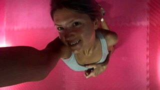 gina gerson's sexy workout turns into hot webcam fun
