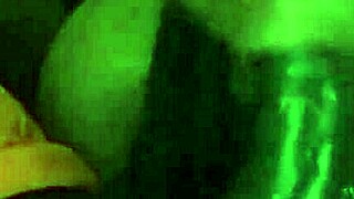 A young black teen gives a deep throat blowjob