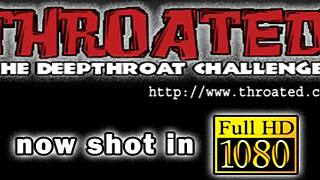 Having Stud's Cock in Her Face Hole Makes Honey Drool Wildly