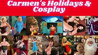 Granny Velma's wild with double dildo fun!