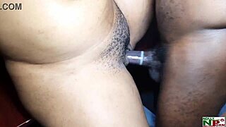 A tall and ebony monster cock surprises amateur couple