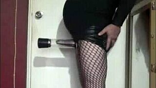 A Bisexual sissy pumping his dick for size in Part 2