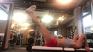 gina gerson's sexy workout turns into hot webcam fun