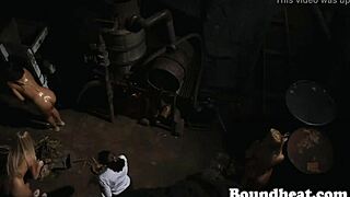 Naked busty lesbians getting whipped by mistress