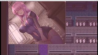 Enicia Blows Multiple Guys in Hentai Street Game