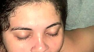 i made the sexy brunette orgasm in her mouth